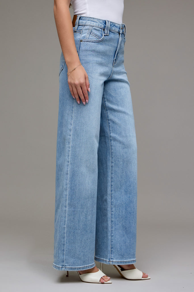 [NORI[ Medium Dark Clean Stretch 31" Inseam Wide leg