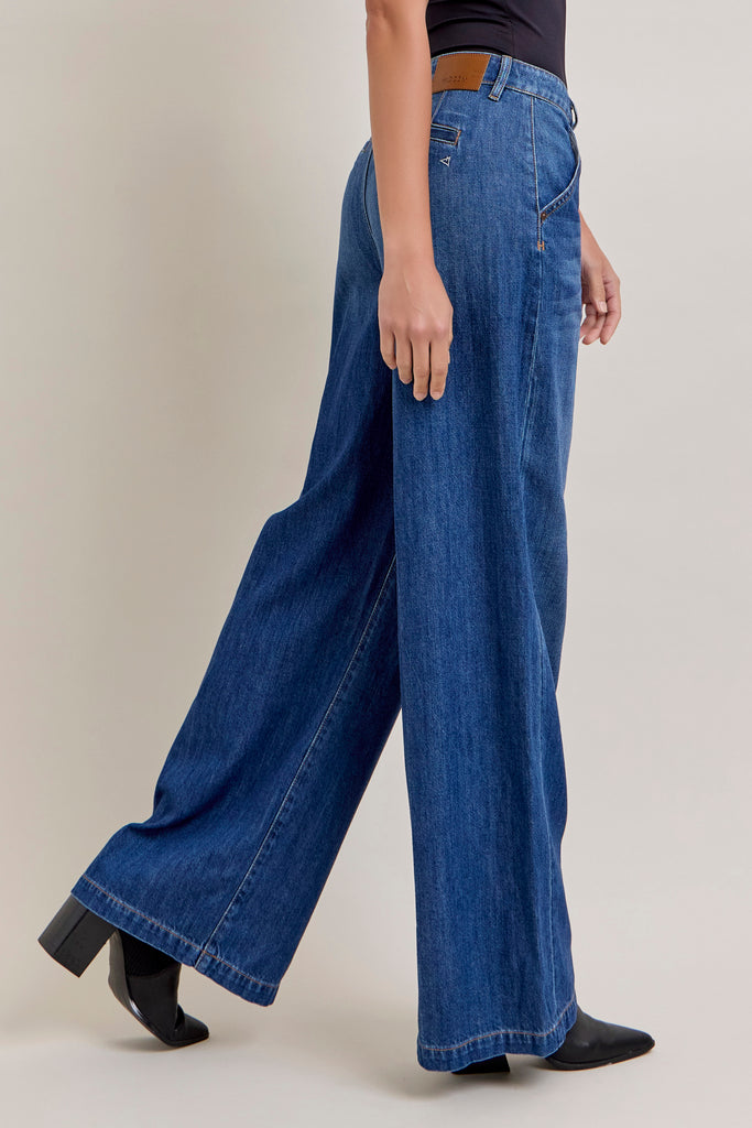 [NORI] DARK WASH 31" INSEAM WIDELEG TROUSER
