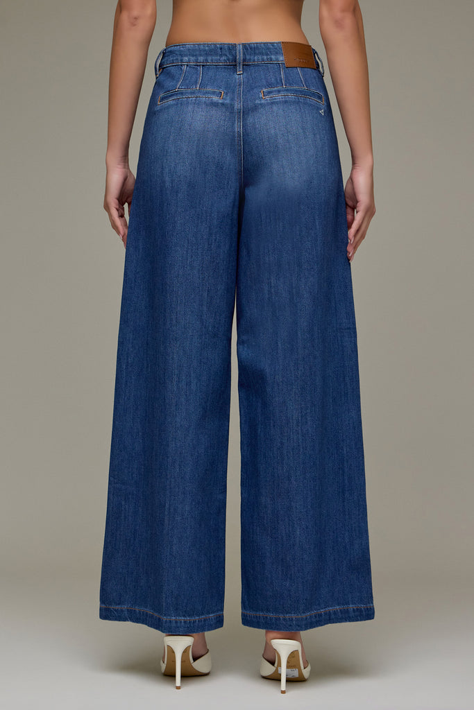 [NORI] Dark Wash 31" Inseam Wide leg Trouser