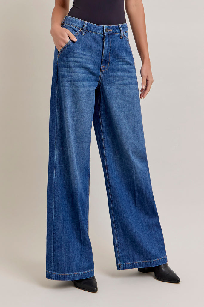 [NORI] DARK WASH 31" INSEAM WIDELEG TROUSER