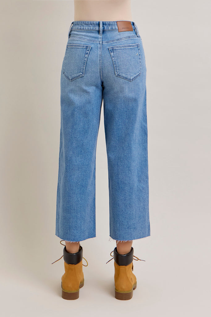 [NORI] MEDIUM LIGHT CLEAN STRETCH WIDELEG