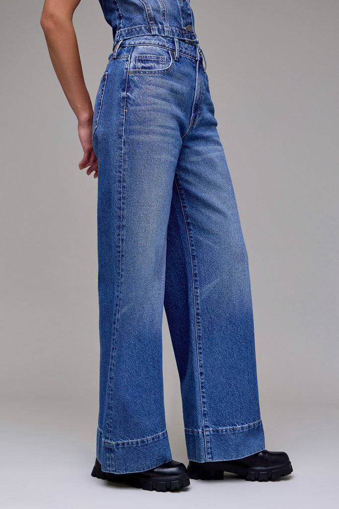 [NORI] Medium Dark Clean Classic Extra Wide Leg