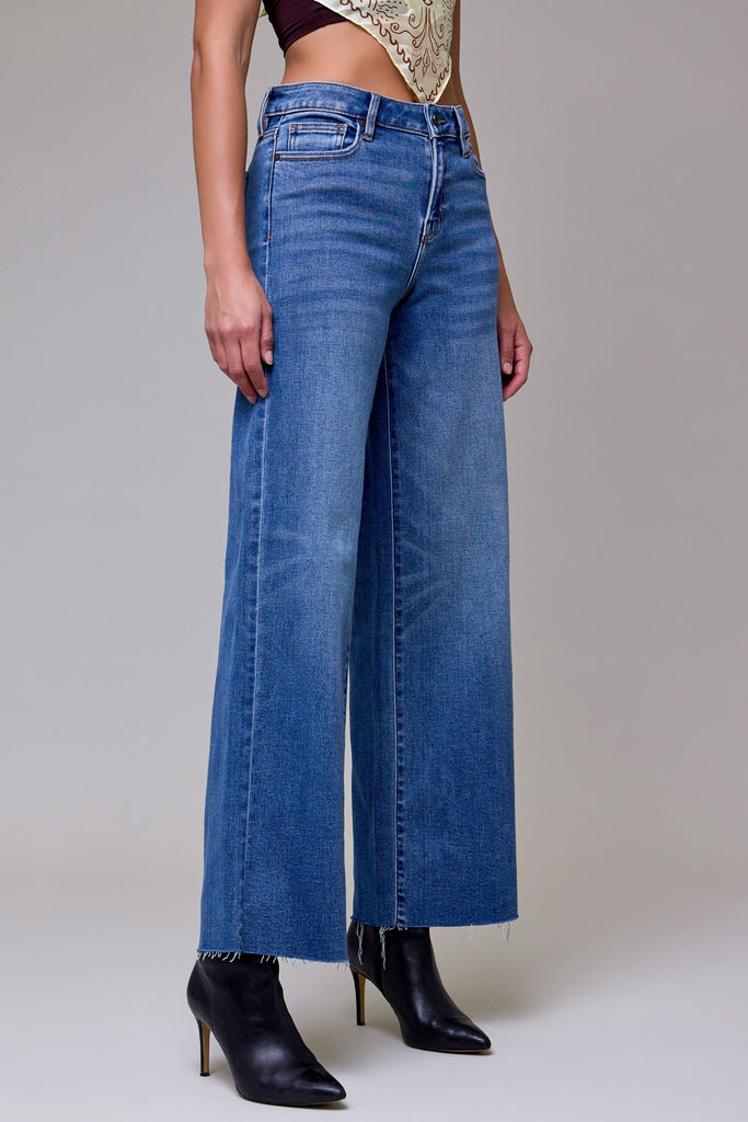 [NORI] Dark Wash Clean Stretch 31" Inseam Wide leg