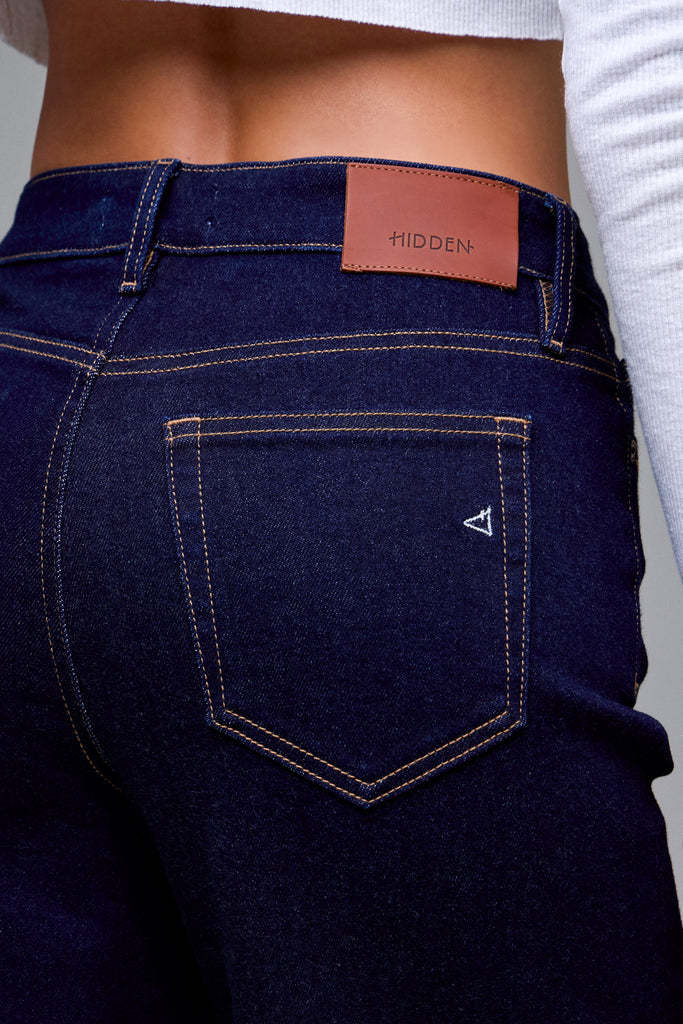 [NORI] Rinse Wash Cuffed 28" Inseam Wide leg