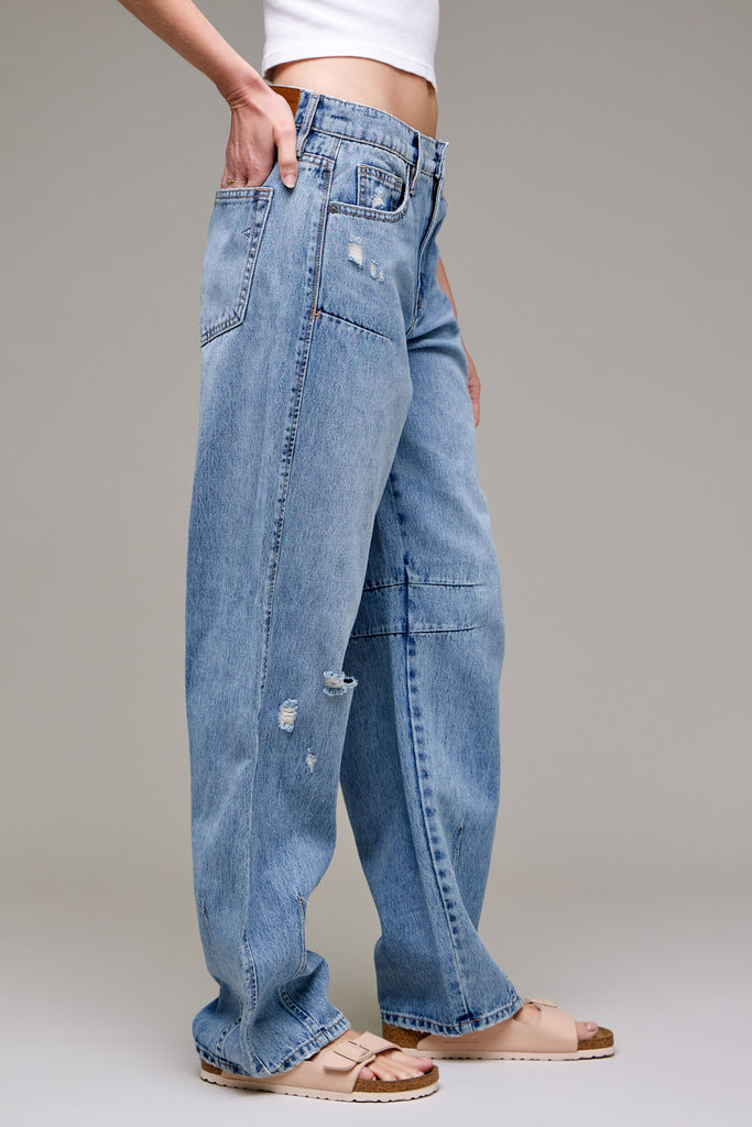 [ALYX] Medium Wash Low Slung Dart Detail Baggy Jean