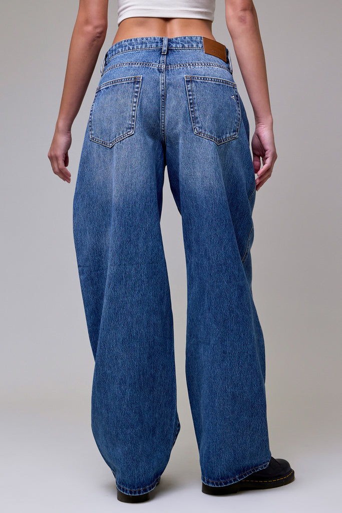 [SAMMIE] Medium Dark Clean Classic High Rise Fit Jeans