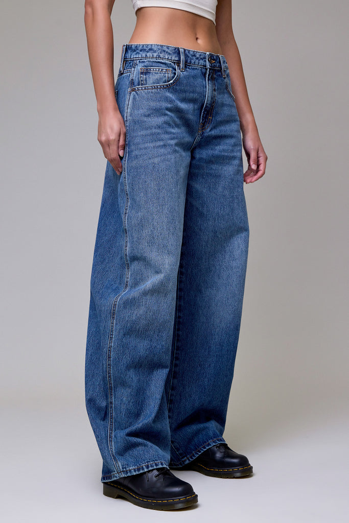 [SAMMIE] Medium Dark Clean Classic High Rise Fit Jeans