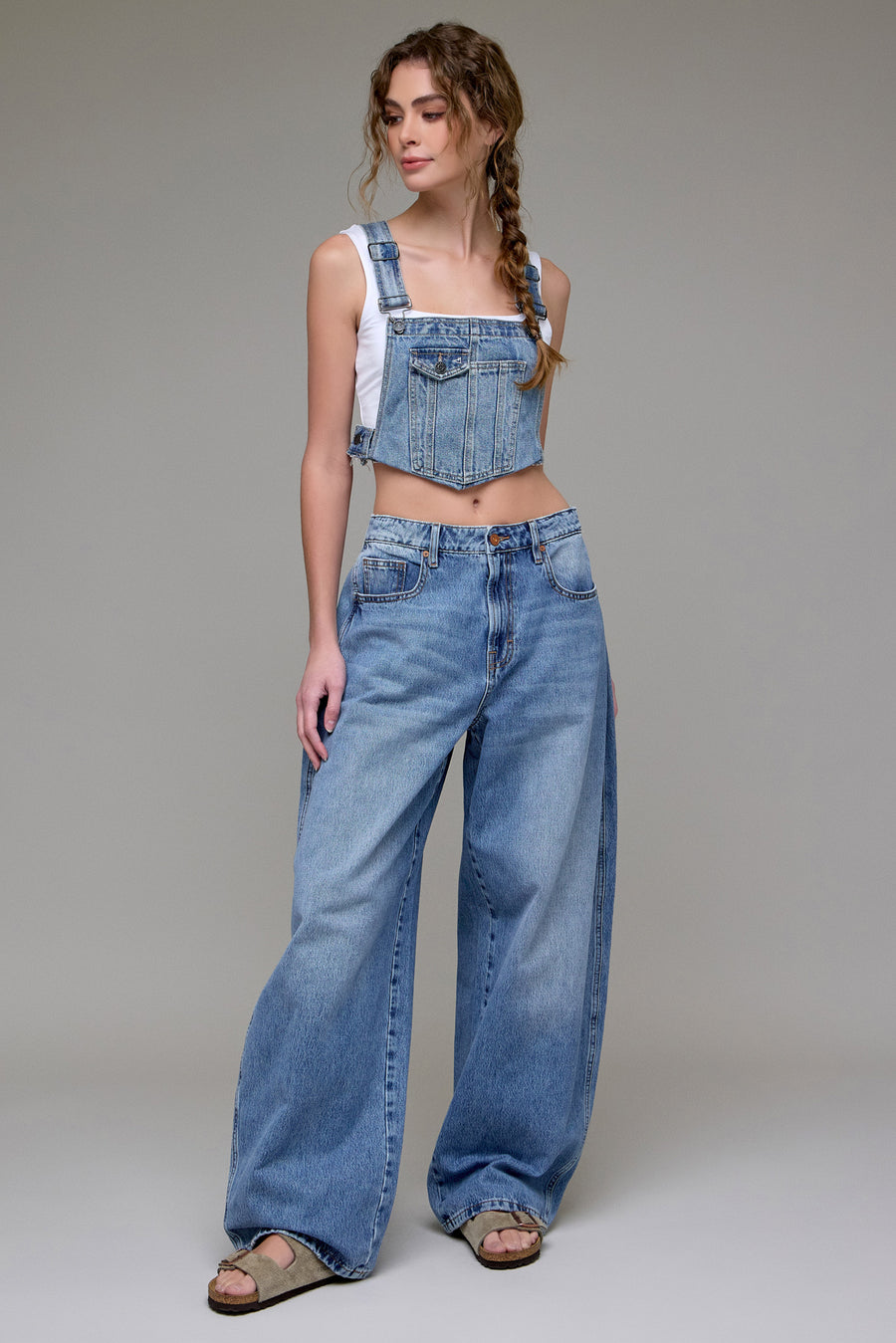 [SAMMIE] Barrel fit super Baggy Jean