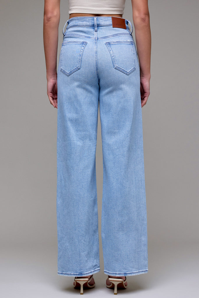 [LOGAN] Light Wash Distressed 33" Inseam Dad Jean