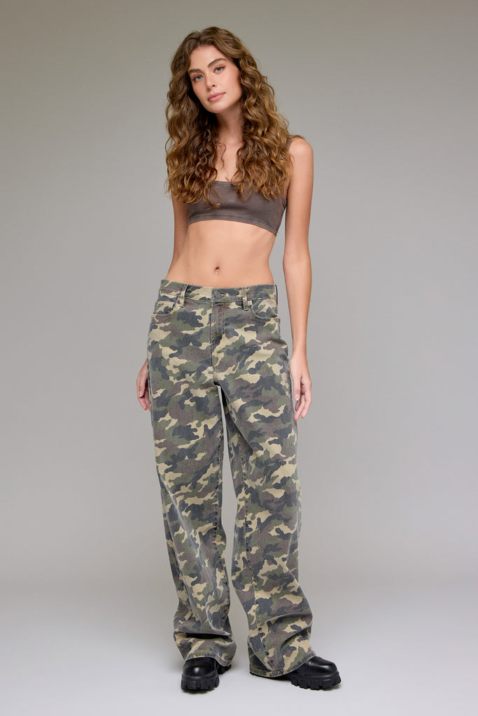 Camo 33" Inseam Low Slung Baggy Jean