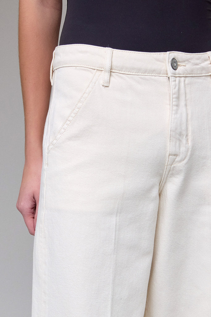 [NORI] Ecru Wash Super Soft 31" Inseam Extra Wideleg