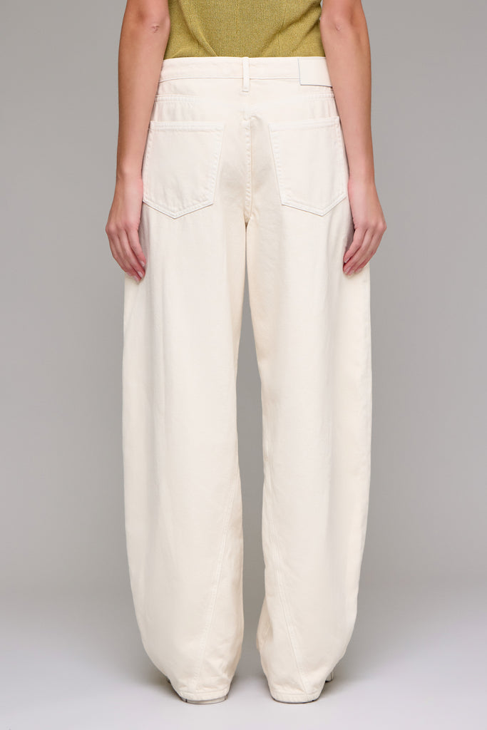 [SAMMIE] Ecru Wash Seamed Barrel Jean