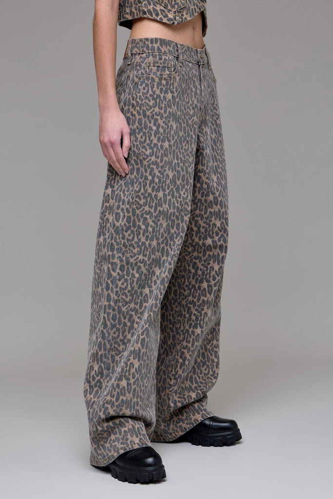 [ALYX] Cheetah Print Low Slung Baggy Jeans