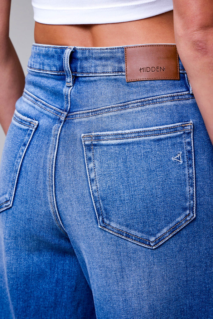 [NORI] Medium Dark Welt Pocket 32" Inseam Super Wide leg