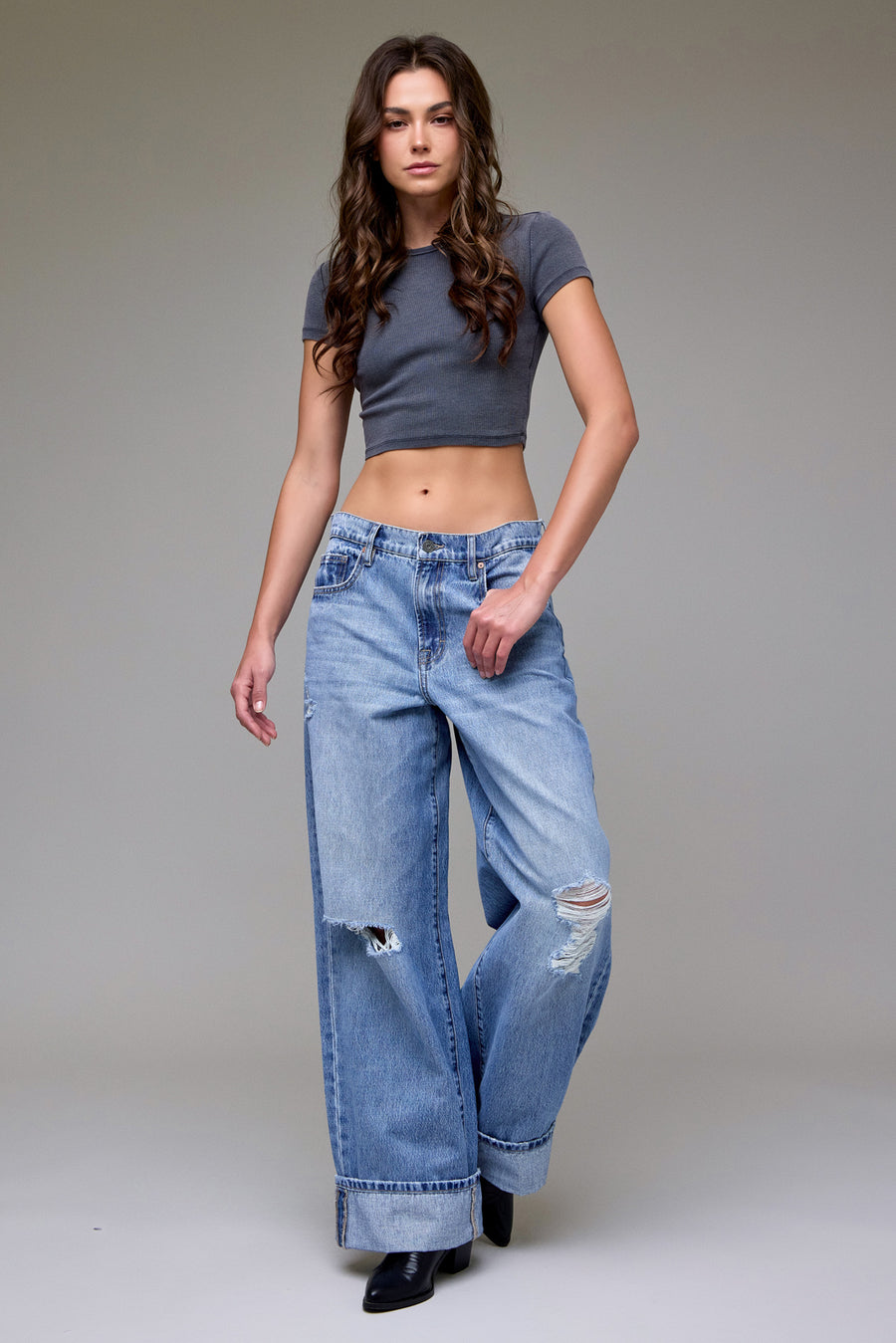 [ALYX] Medium Wash Classic Cuffed Oversized Baggy Jean