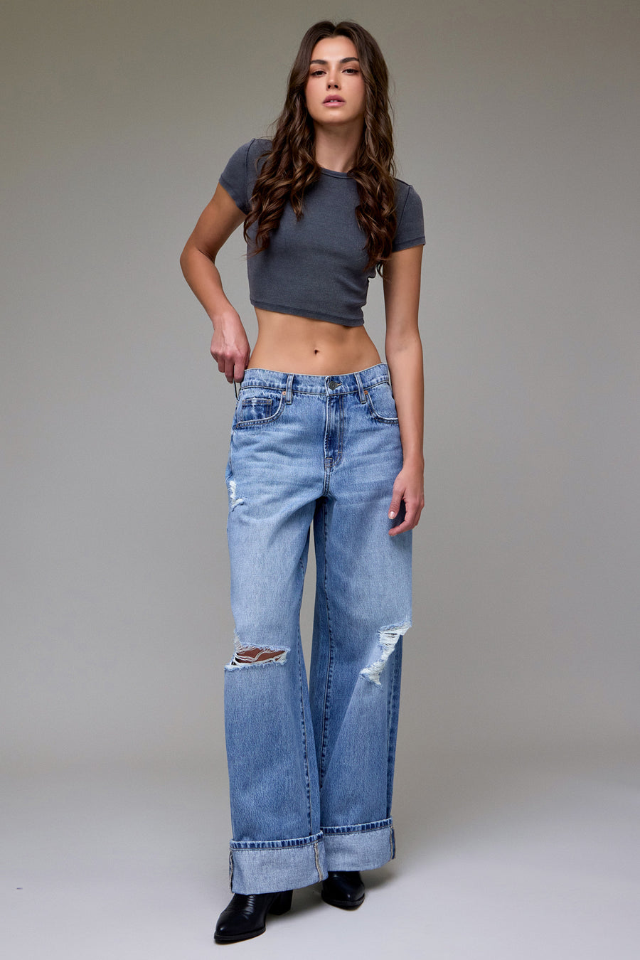 [ALYX] Medium Wash Classic Cuffed Oversized Baggy Jean