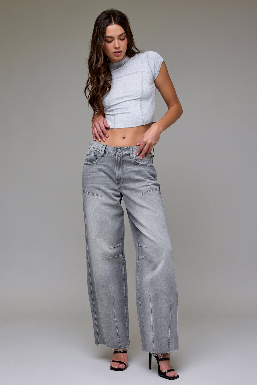 [ALYX] Grey Wash Classic Dart Detail Low Slung Baggy Jean