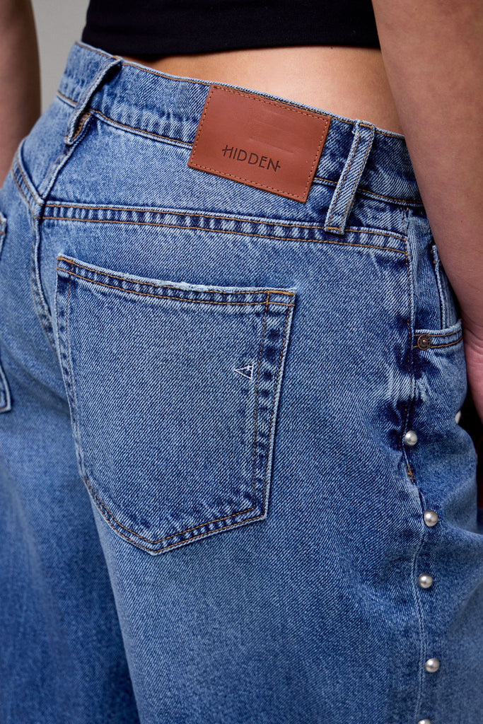 [ALYX] Medium Wash Side Stud Oversized Baggy Jean