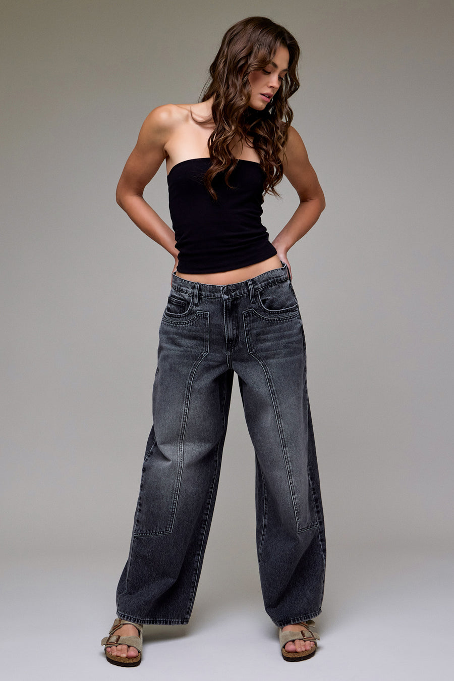[ALYX] Grey Classic Patch Oversized Baggy Jean