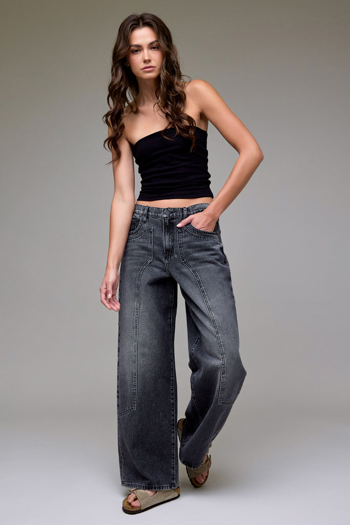[ALYX] Grey Classic Patch Oversized Baggy Jean