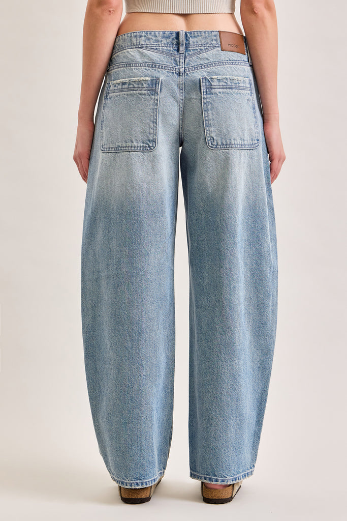 [SAMMIE] MEDIUM WASH BARREL JEAN