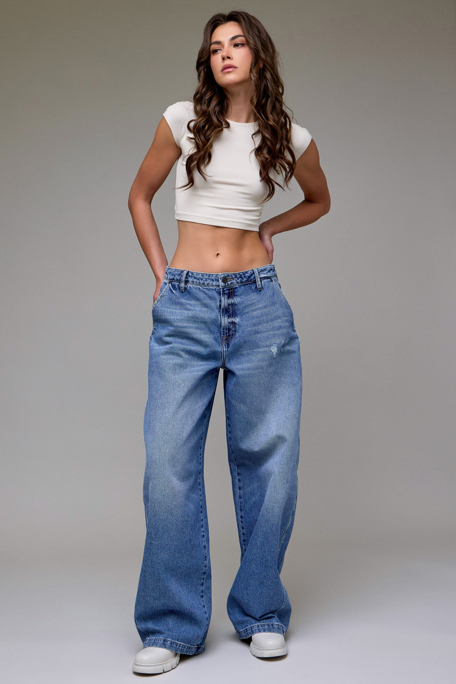 [SAMMIE] Vintage Wash Classic 31" Inseam Barrel Jean