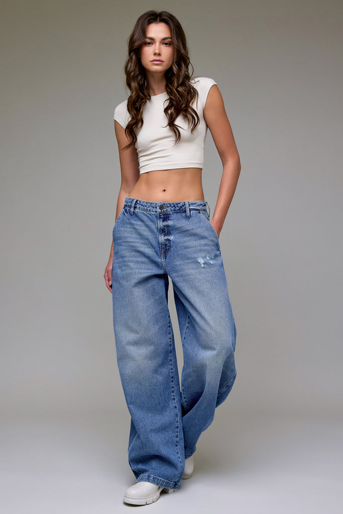 [SAMMIE] Vintage Wash Classic 31" Inseam Barrel Jean