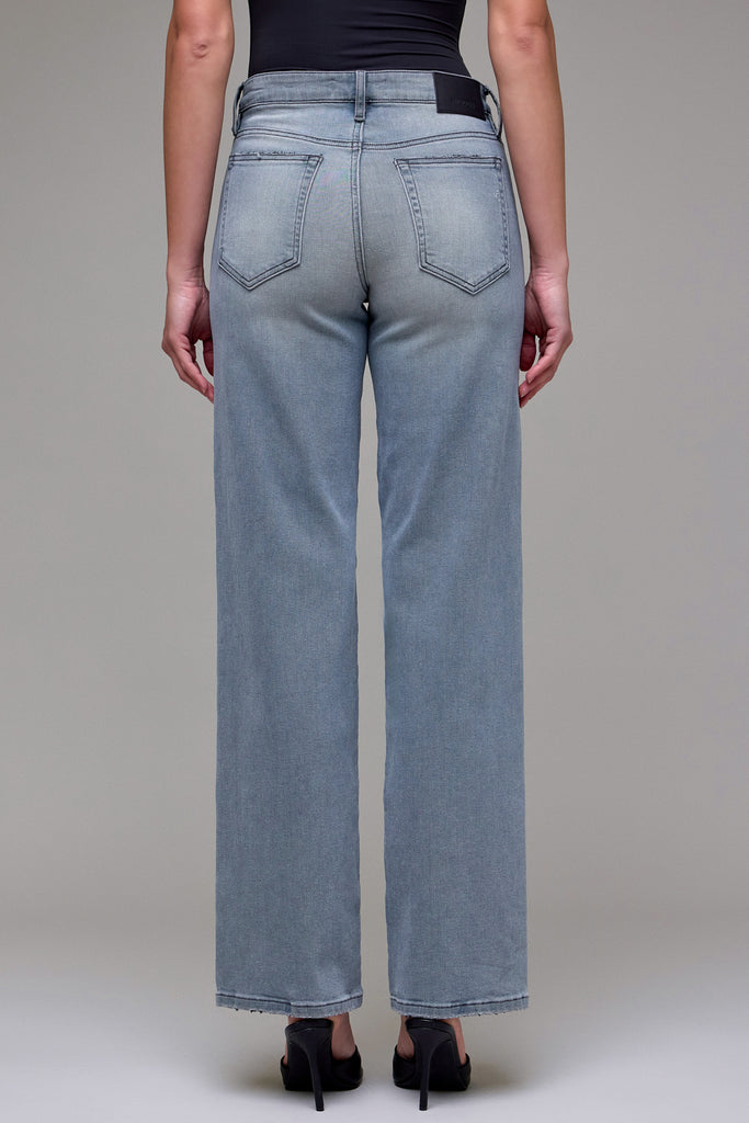 [LOGAN] Light Grey Stretch Mid Rise Dad Jean