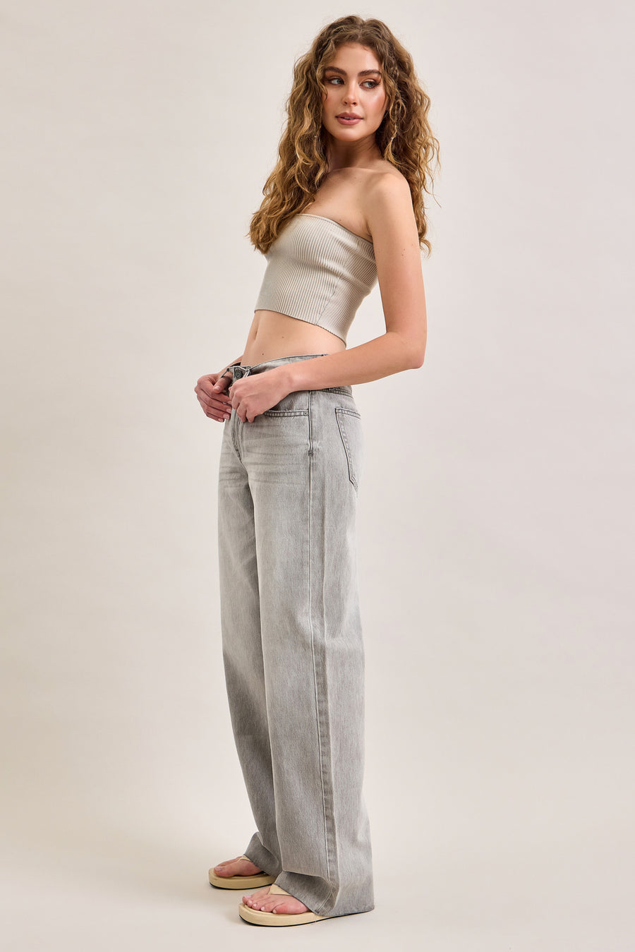 [ALYX] Light Gray Clean Classic Low Slung Baggy Jean