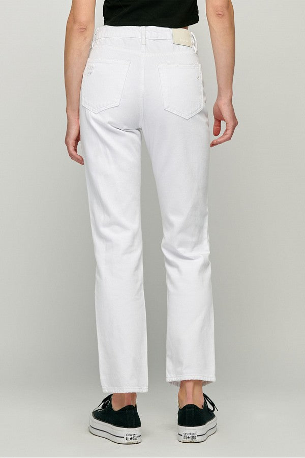 TRACEY <p/> WHITE DESTROYED STRAIGHT JEAN