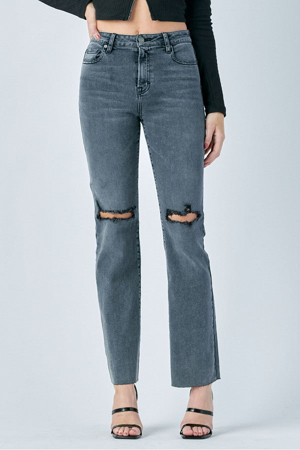 [RYAN] CHARCOAL BOOTCUT