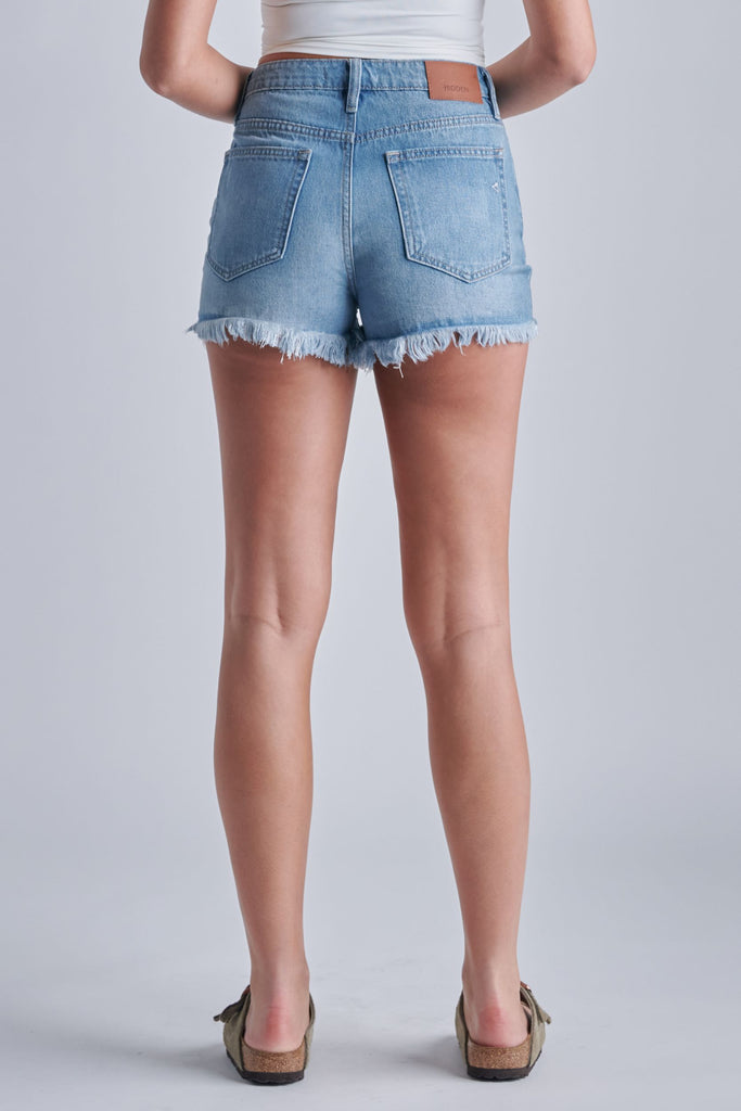 [SOFIE] FRAYED MOM SHORTS