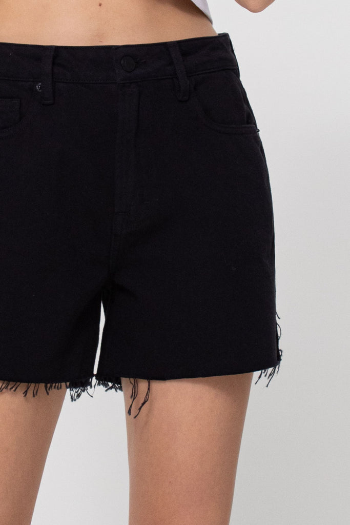 SOFIE BLACK MOM SHORTS – HIDDEN JEANS | 