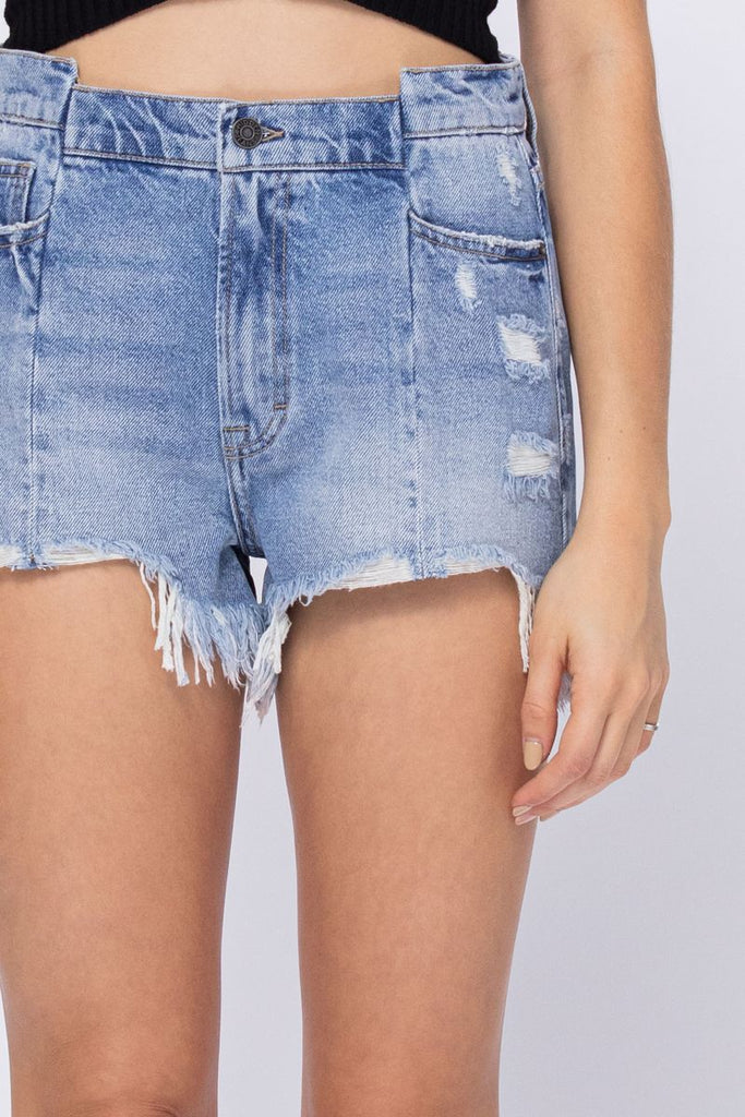 [SOFIE] REPAIRED MOM SHORTS