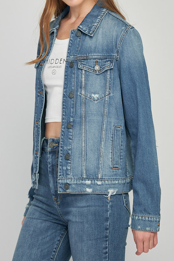 REBEL MEDIUM WASH JACKET