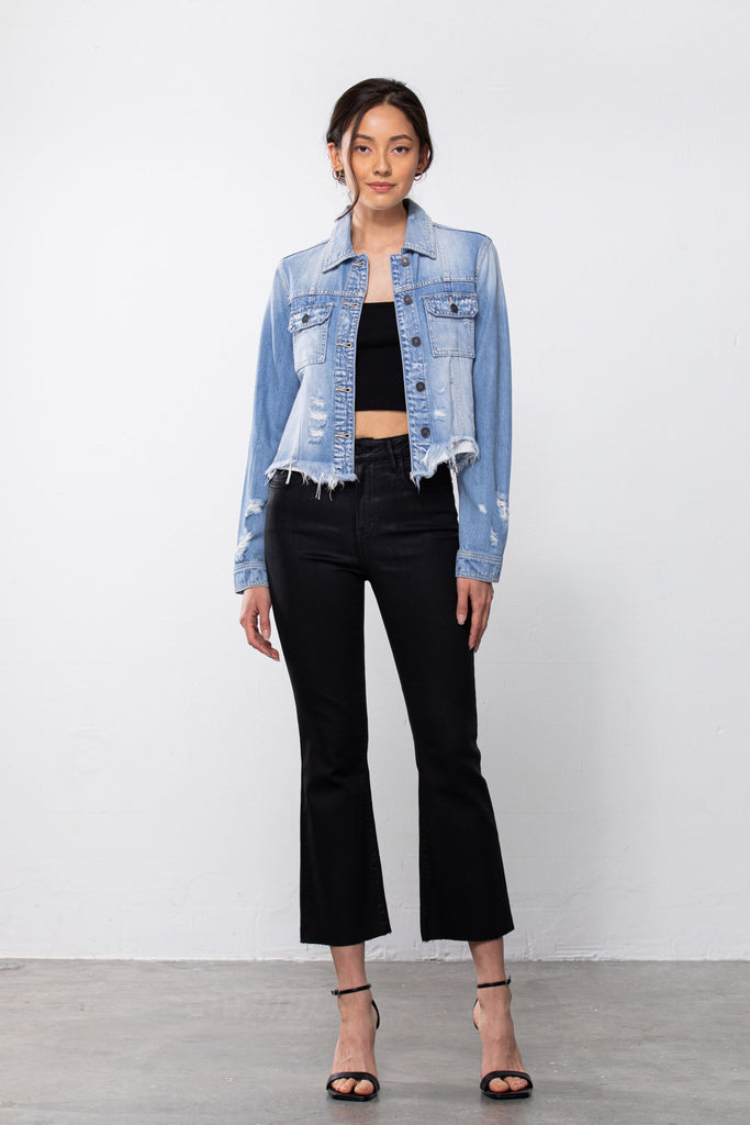 Hidden jeans denim jacket outlet